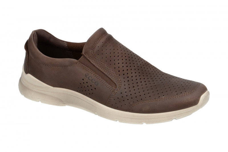 Ecco Irving Schuhe Slipper braun coffee gelocht