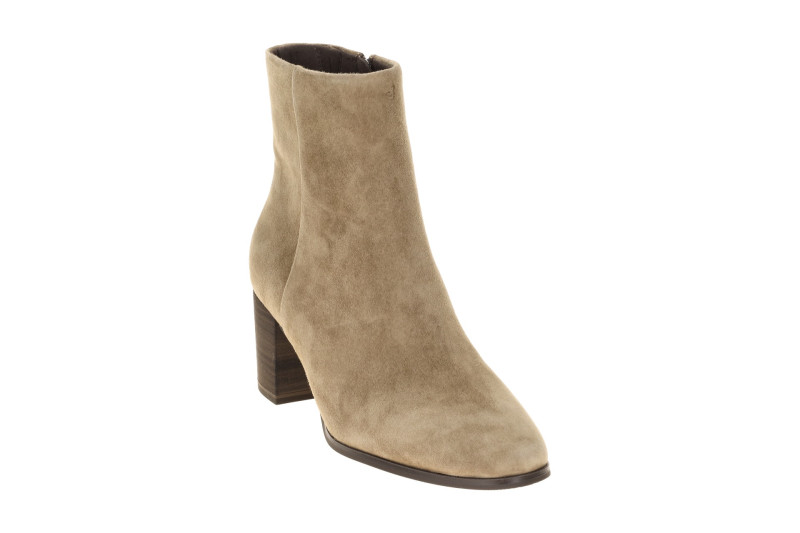 Caprice Stiefelette Ankle Boots taupe braun Velour 25313