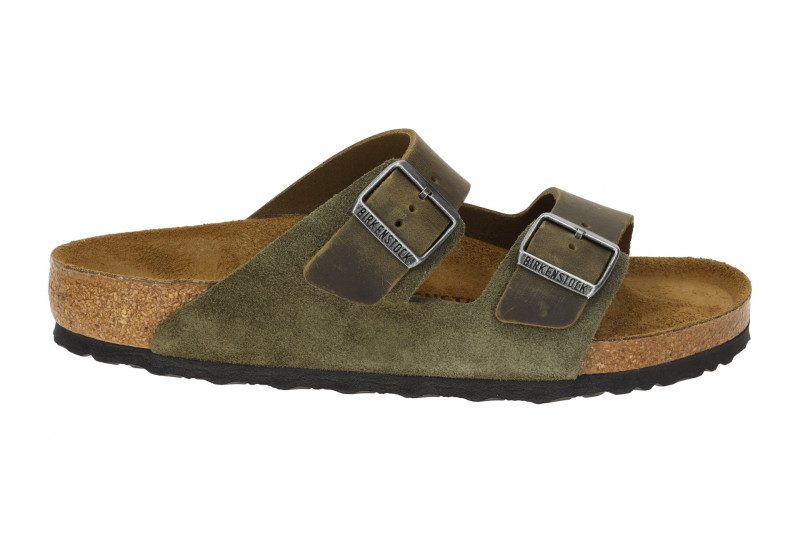 Birkenstock Arizona BS Pantolette grün thyme Normal Weit 1028151