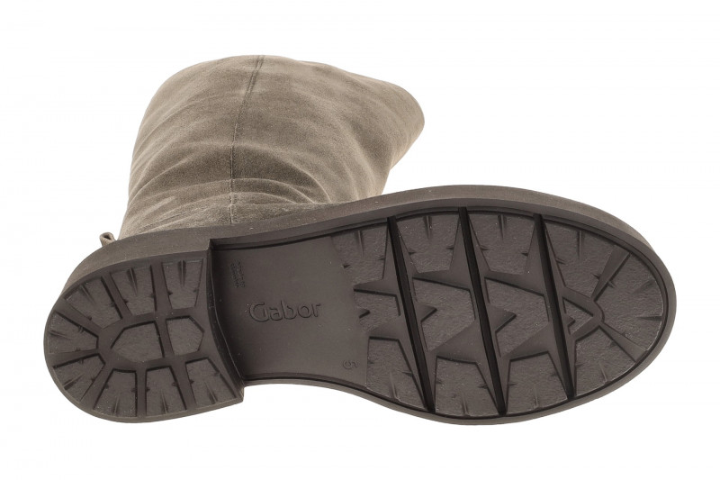 Gabor Langschaft Stiefel grau Schaftweite M 71.788.18