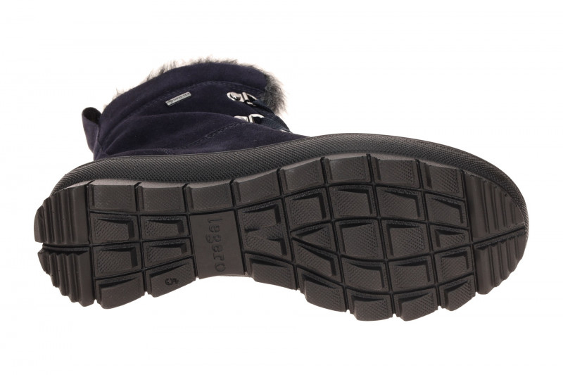 Legero Novara Stiefel blau oceano Velour GORE-TEX 530