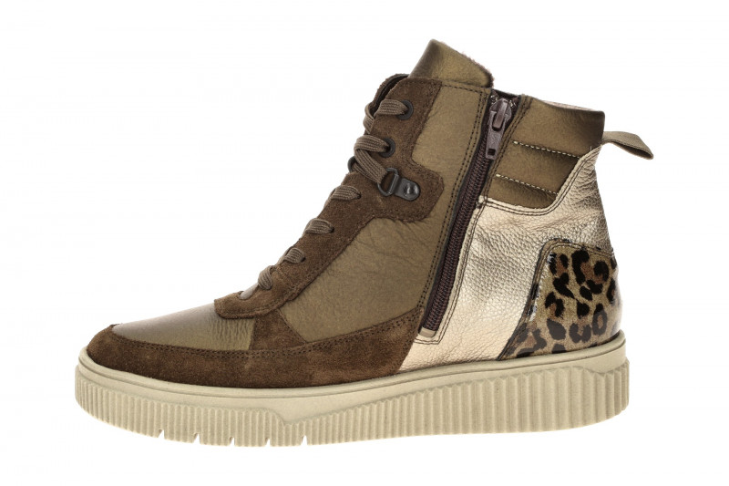 Waldläufer Sansa Stiefelette braun K-Weite metallic 610801