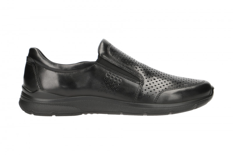 Ecco Irving Schuhe Slipper schwarz gelocht