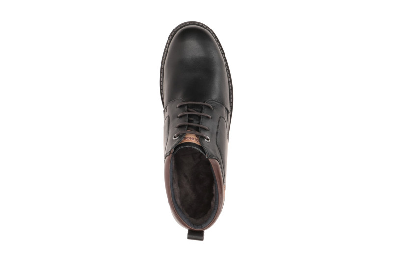 Pikolinos Berna Winter Stiefelette schwarz Herren Lammfell M8J-N8181