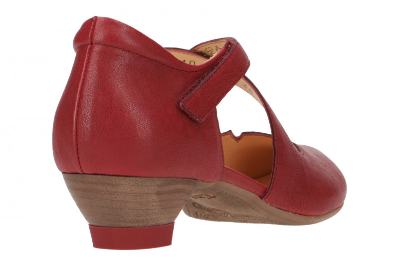 Think Aida Riemchen Pumps rot cherry