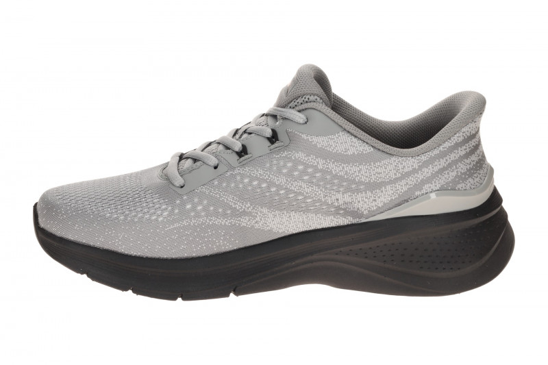 Skechers Arch Fit Herren Schuhe grau schwarz Slip Ins 233400