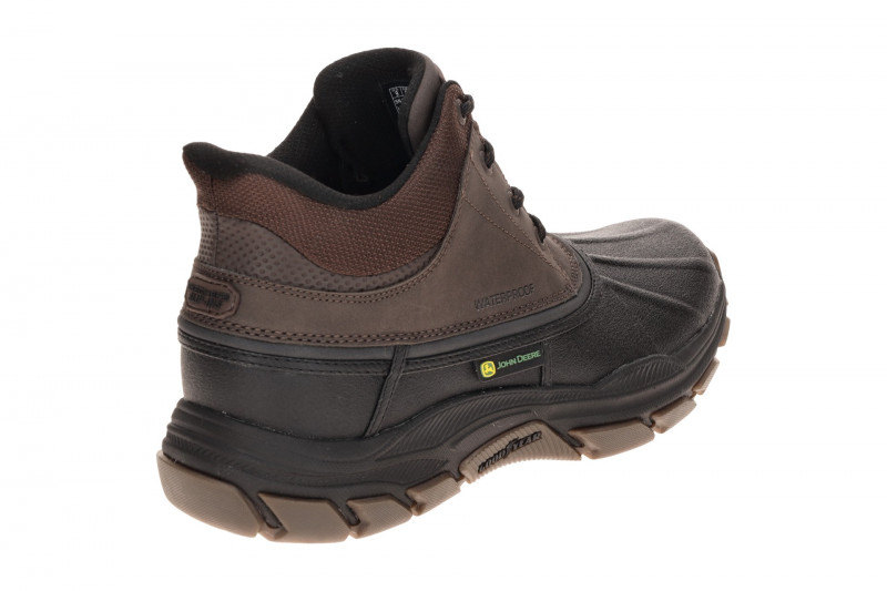 Skechers JOHN-DEERE Stiefelette schwarz Slip-Ins wasserdicht