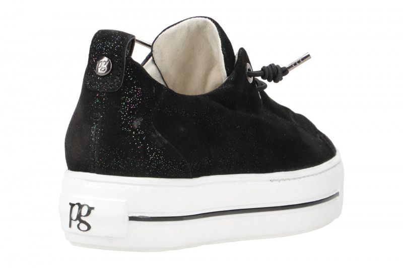 Paul Green Sneaker Schuhe schwarz Glitzer 5017