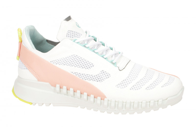 Ecco Zipflex Schuhe weiß rose Damen Sneaker 834803