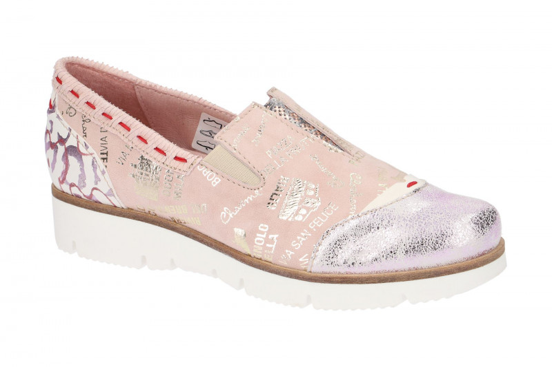 Charme Schuhe Slipper rosa kombi 6001P