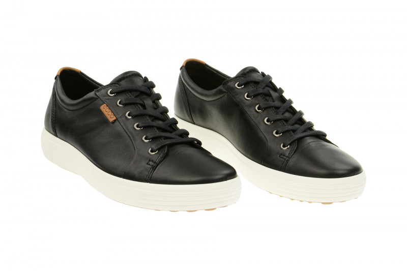Ecco Soft 7 Schuhe schwarz weiß 430004