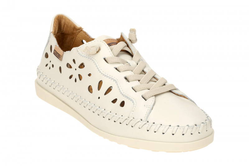 Pikolinos Soller Slipper Schuhe weiß gelocht W8B-6550