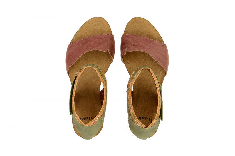 Think Traudi Sandalen braun grün effekt