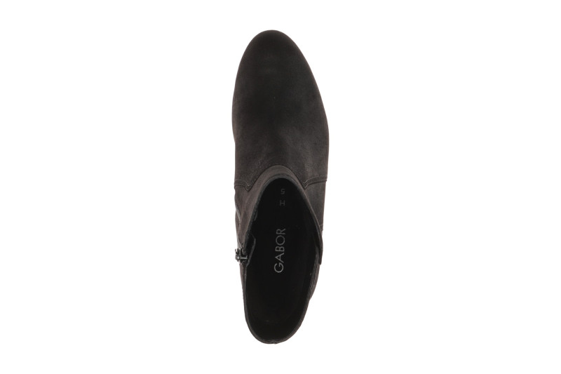 Gabor Stiefelette Ankle Boots schwarz schimmernd H-Weite 8063.01.005