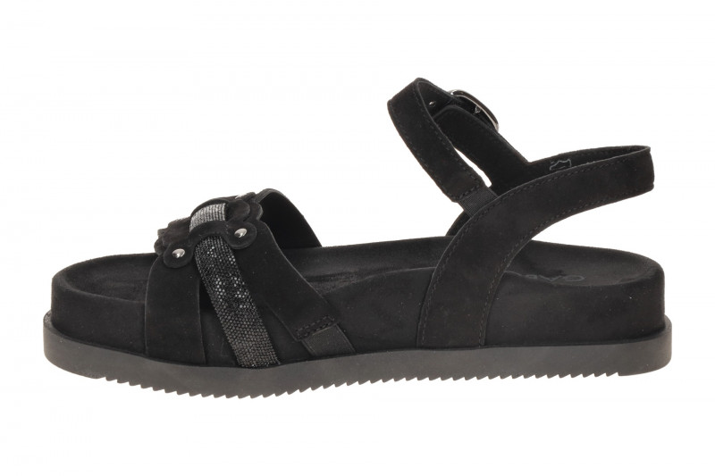Gabor Sandale schwarz Samt Strass 83.770.17