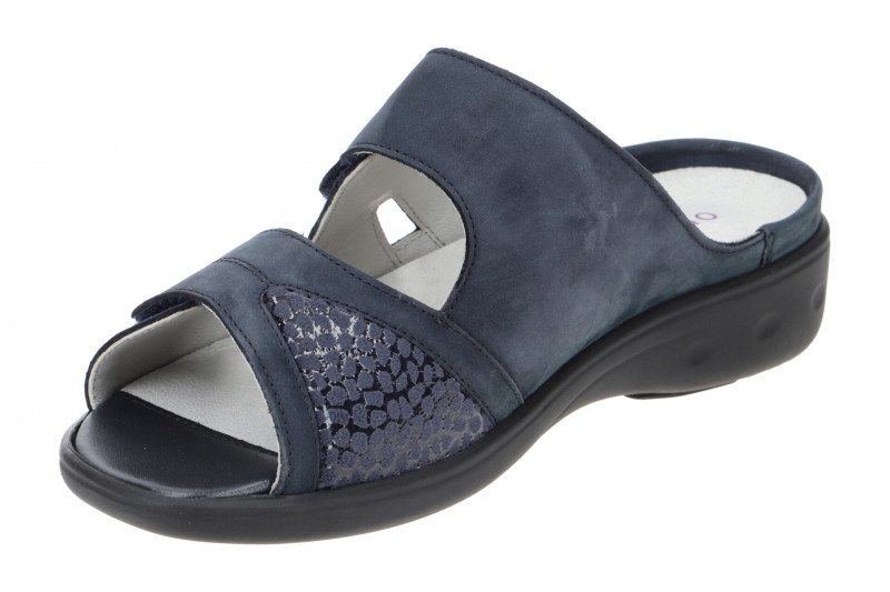 Waldläufer Kara Pantolette blau marine Orthotritt 684K50