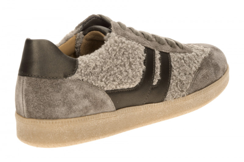Gabor Schuhe Retro-Sneakers taupe grau Fell 6011.01.009
