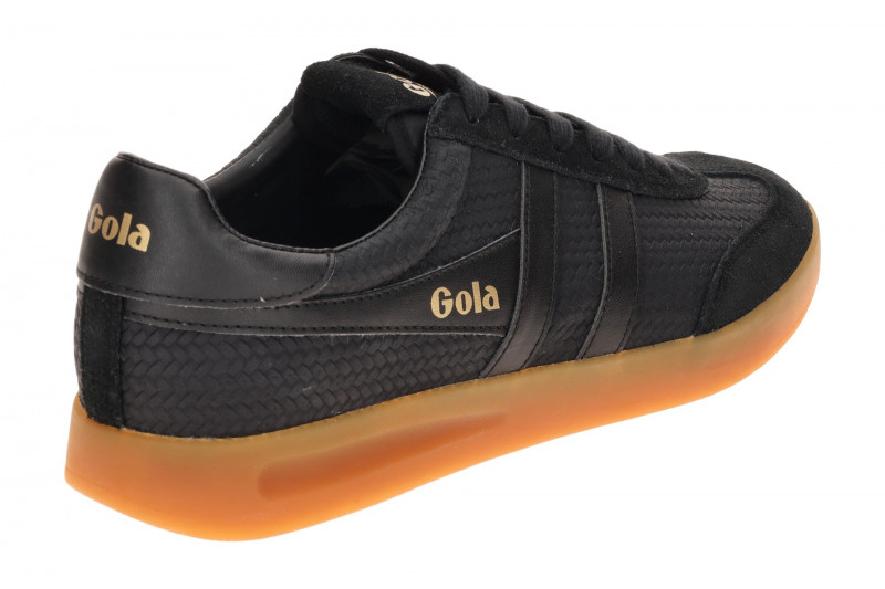 Gola Cyclone Marque Schuhe Sneakers schwarz Herren Flecht CMB922