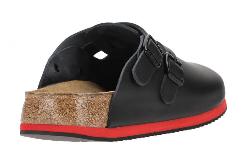 Birkenstock Kay Pantolette Clogs schwarz rot Normal-Weit 582634