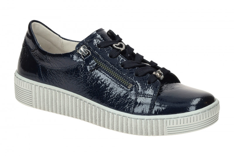 Gabor Schuhe Sneaker blau dark-blue Lack 73.339.96