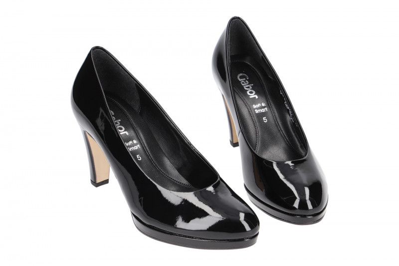 Gabor Pumps schwarz Lack 21.270.77