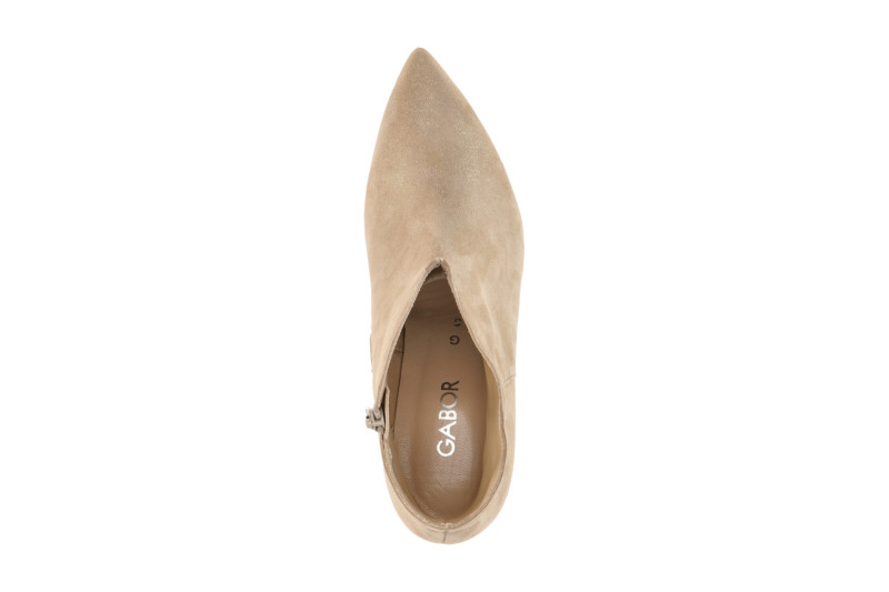 Gabor Stiefelette beige V-Schnitt High-Heels 8017.01.007