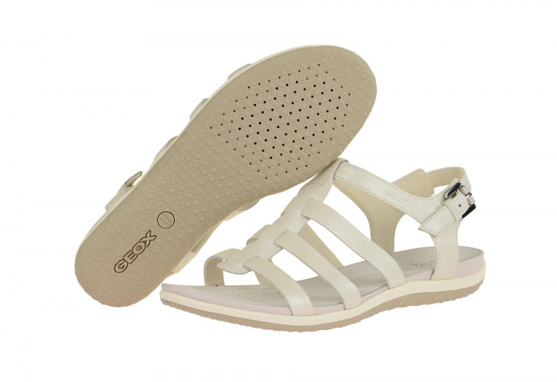 Geox Sandale Vega weiß metallic D72R6A