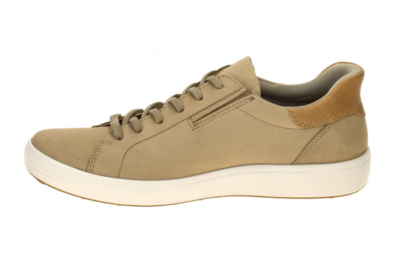 Ecco Soft 7 Schuhe taupe braun Herren SLIP-ON Sneakers 470824