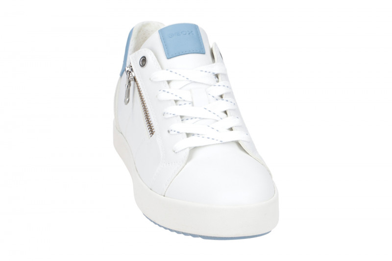 Geox Blomiee Schuhe Sneakers weiß hellblau D166HC