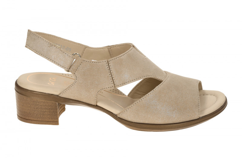 ara Lugano Sandalette beige sand Schimmer 12-35732