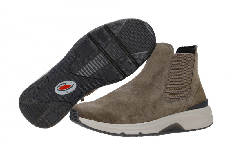 Gabor RollingSoft Stiefelette grau braun mohair 96.881.30