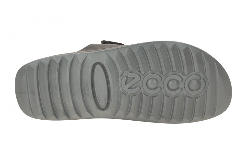 Ecco Cozmo Herren Pantolette grau steel Klett 500904