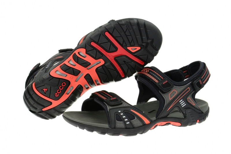 Ecco Hyper Terrain III - Herren Schwimm Sandale - schwarz grau