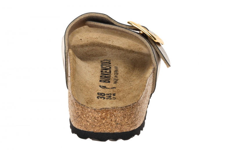 Birkenstock Catalina Cushion Buckle Pantolette grau metallic SCHMAL 1029416