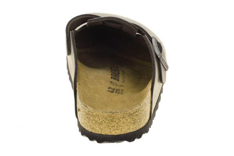 Birkenstock Boston BS Pantolette grau grün 1029079