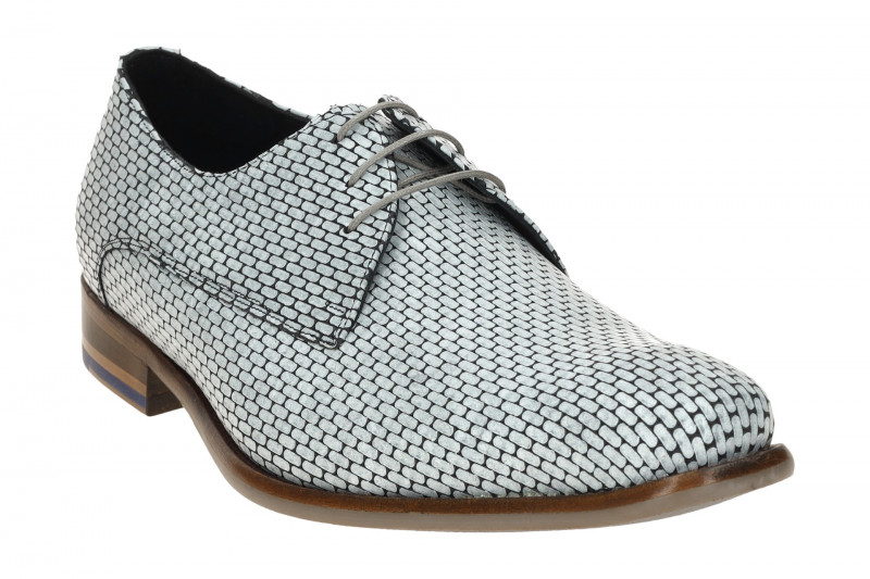 Floris van Bommel De Stijler Schuhe grau Mauer-Muster H-Weite 30275