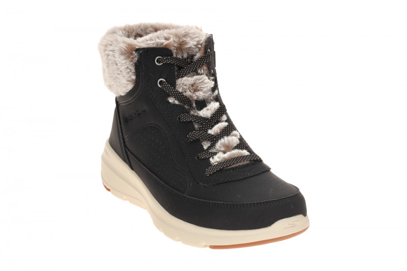 Skechers Glacial Ultra Stiefeletten schwarz dünn gefüttert 144199