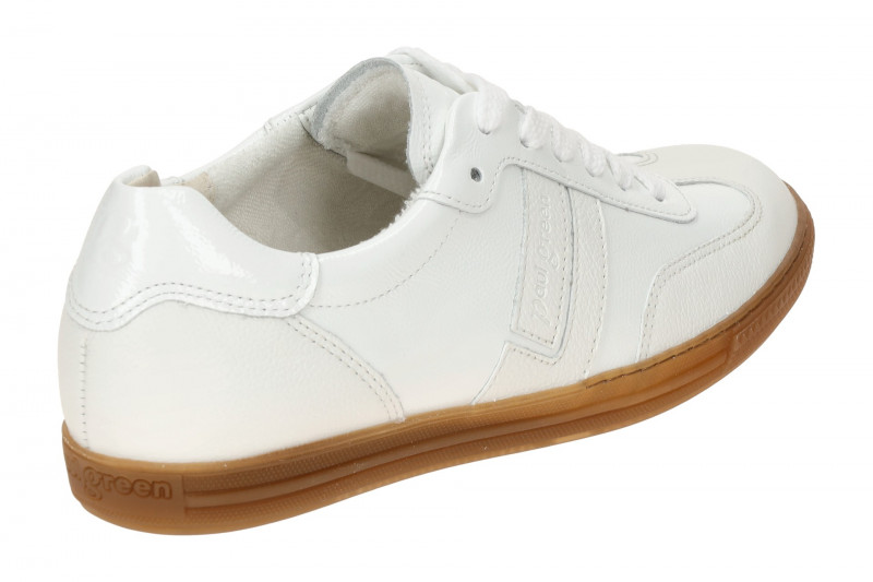 Paul Green Sneaker Schuhe weiß Lack 5450