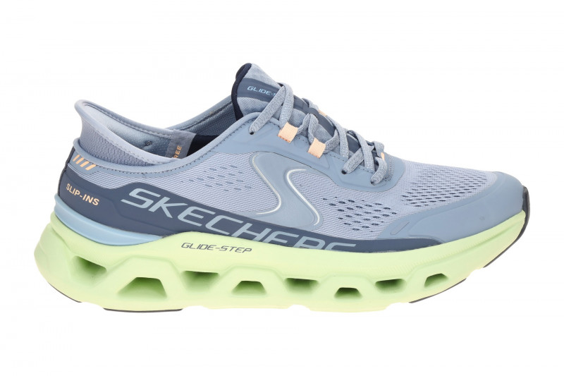Skechers Glide Step Schuhe blau grün Damen Slip-Ins 150510