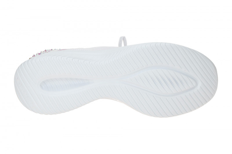 Skechers Ultra Flex Slipper Schuhe weiß Glitzer Slip-Ins 150175