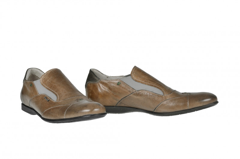 Bello Schuhe D292 beige braun Slipper