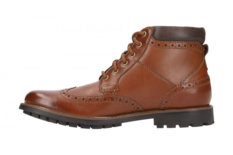 Clarks Curington Rise Stiefel braun