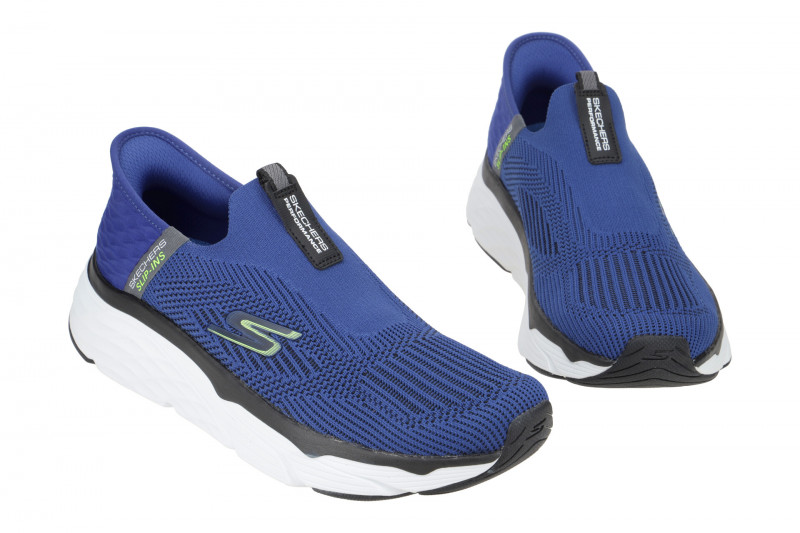 Skechers MAX CUSHIONING ELITE Schuhe blau weiß Slip-Ins 220389