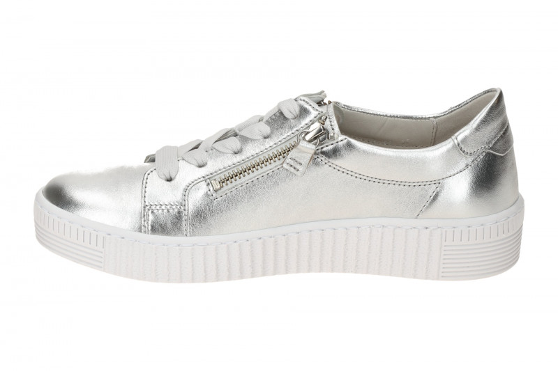 Gabor Schuhe silber metallic Sneakers 83.334.61