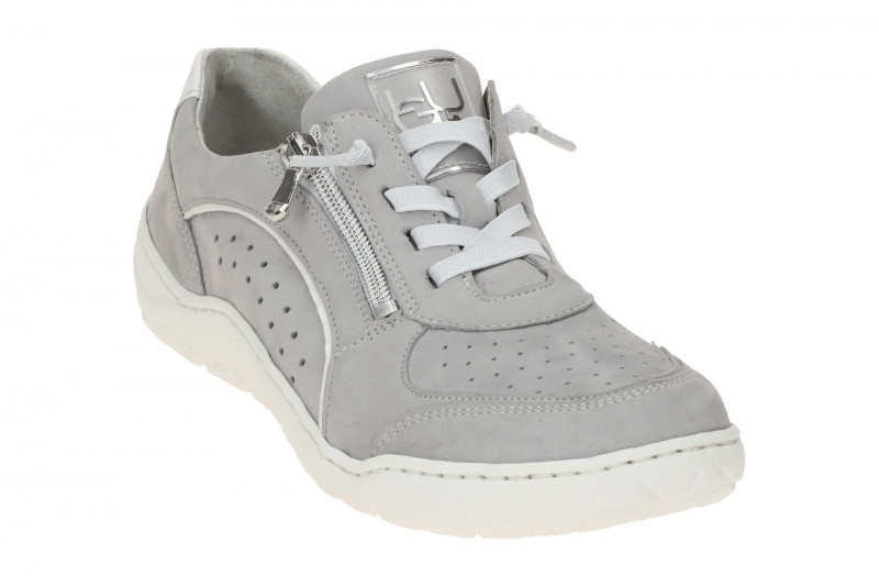 Waldläufer Milena Schuhe grau K-Weite perforiert 612005