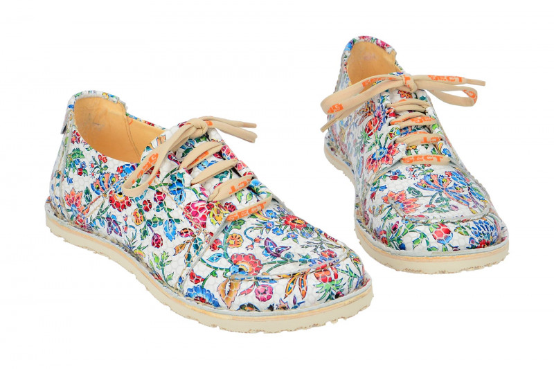 Eject Schnür Schuhe weiß Blümchen Sony3Deal