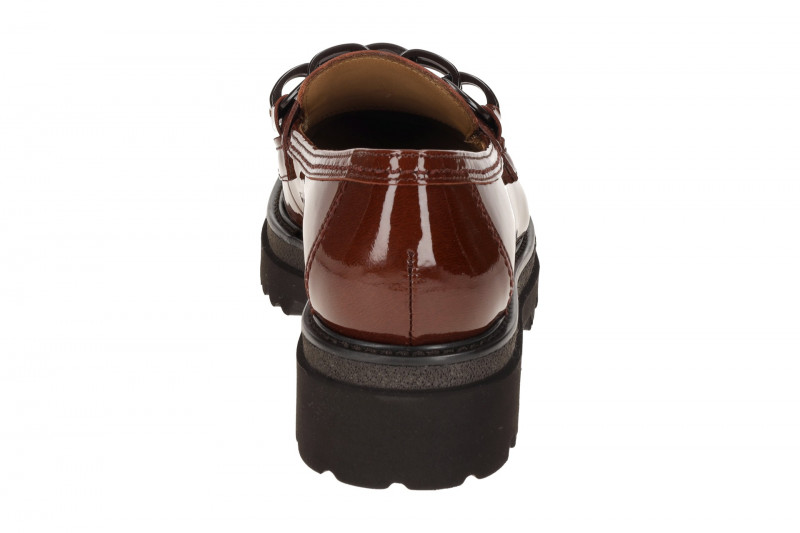Gabor Schuhe Plateau Slipper braun Lack 55.242.94