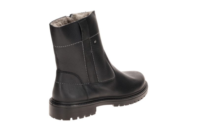 JOMOS Warmfutter Stiefel schwarz H-Weite Lammfell 456504