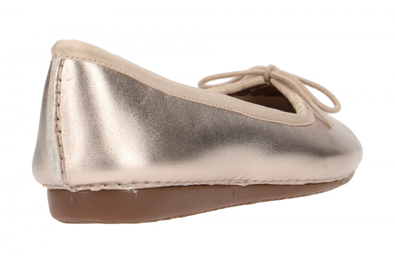 Clarks Freckle Ice Ballerinas gold metallic