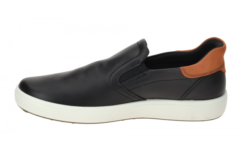 Ecco Soft 7 Slipper Schuhe schwarz braun Herren 470834